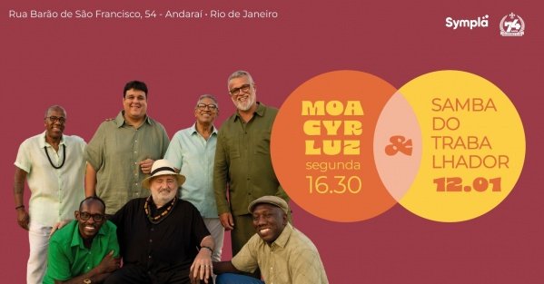 Imagem do evento Moacyr Luz e Samba do Trabalhador 12 de janeiro!