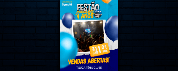 Imagem do evento Festão do K7 4 Anos