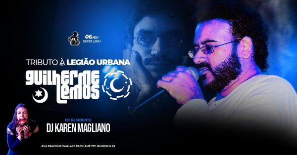 Imagem do evento GUILHERME LEMOS - TRIBUTO Á LEGIÃO URBANA