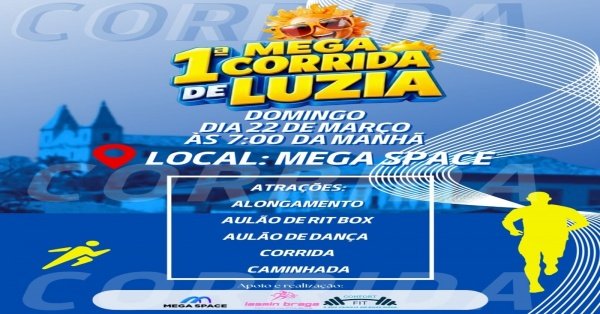 Imagem do evento 1º Mega Corrida de Luzia