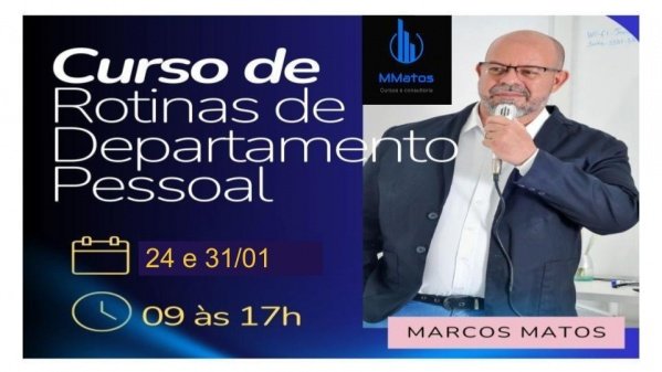 Imagem do evento Curso de formação em Rotinas de Departamento Pessoal