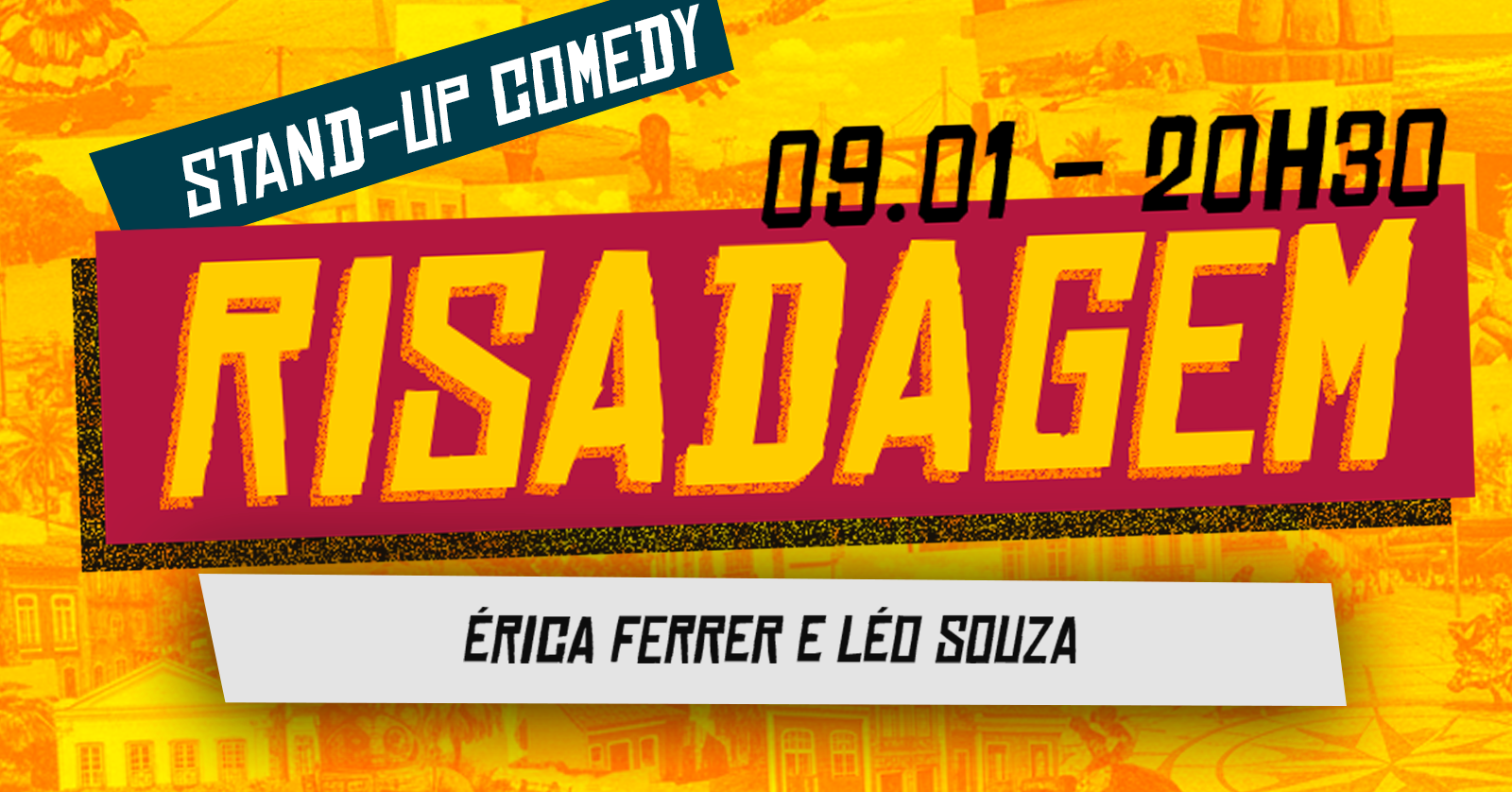 RISADAGEM! com Érica Ferrer e Léo Souza (stand-up comedy)
