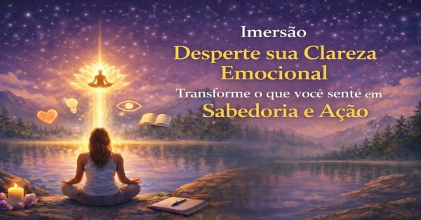 Imagem do evento IMERSÃO - DESPERTE SUA CLAREZA EMOCIONAL : TRANSFORME O QUE VOCÊ SENTE EM SABEDORIA E AÇÃO