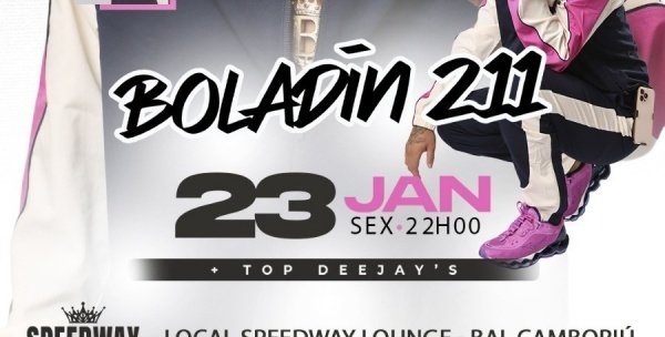 Imagem do evento boladin 211 speed lounge