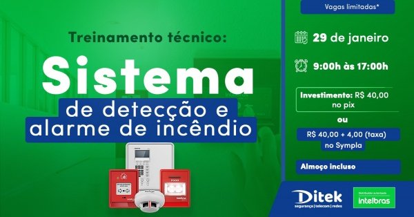 Imagem do evento Treinamento Técnico: Sistema de detecção de alarme e incêndio