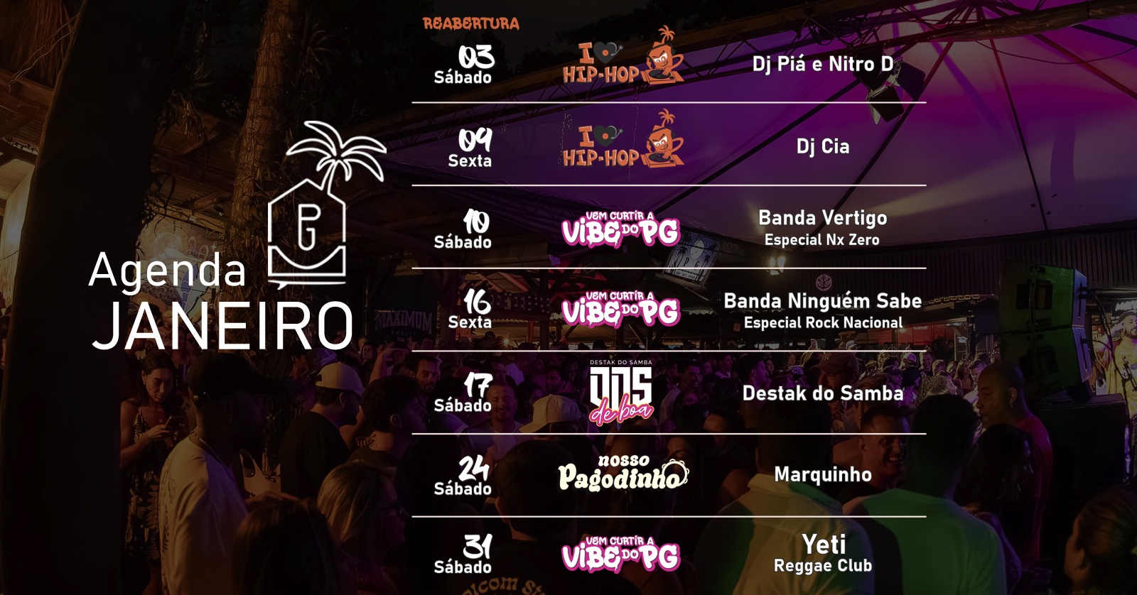 VEM CURTIR A VIBE DO PG - ANTECIPADOS UNISSEX - Itajaí, SC