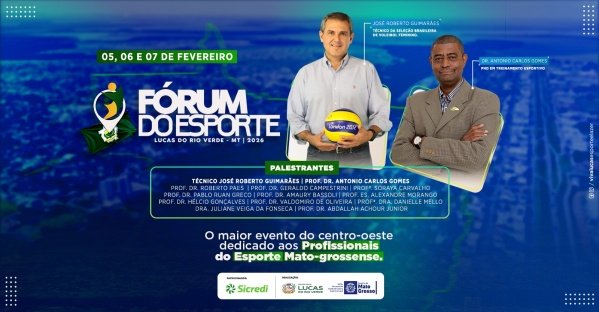 Imagem do evento 1° FÓRUM DO ESPORTE DE LUCAS DO RIO VERDE 2026