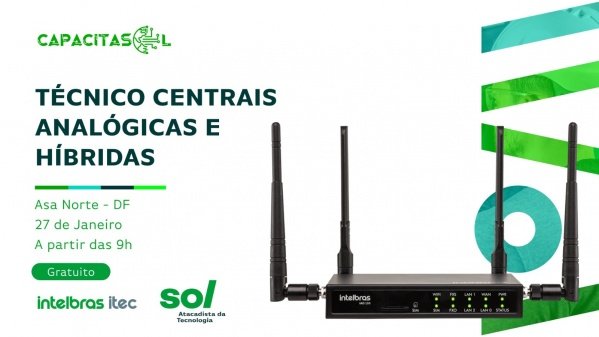 Imagem do evento Técnico Centrais Analógicas e Híbridas  - Asa Norte