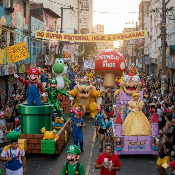 Imagem do evento Carnaval 2026 - Bloco NU'INTERESSA - Super Mario