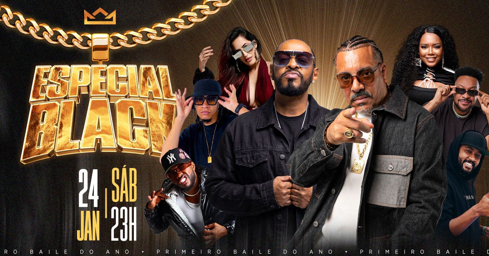 BAILE DA LUXURY ESPECIAL BLACK A 1° DO ANO COM DEXTER  THAIDE & ANA P - São Paulo, SP