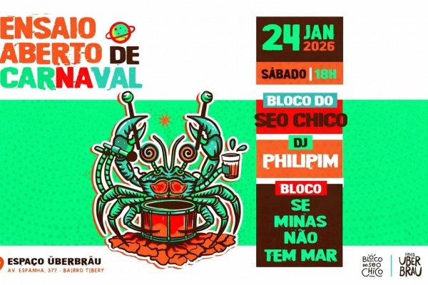 Imagem do evento ENSAIO ABERTO BLOCO SEO CHICO - ESPAÇO UBERBRAU