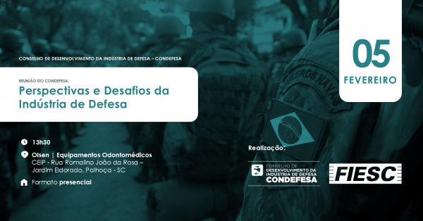 Imagem do evento Reunião do CONDEFESA: Perspectivas e Desafios da Indústria de Defesa