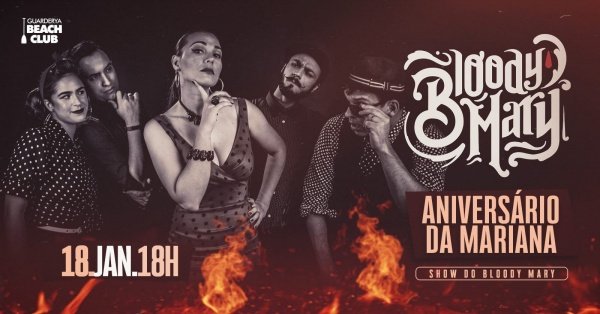Imagem do evento B- DAY MARI + SHOW BLOODYMARY
