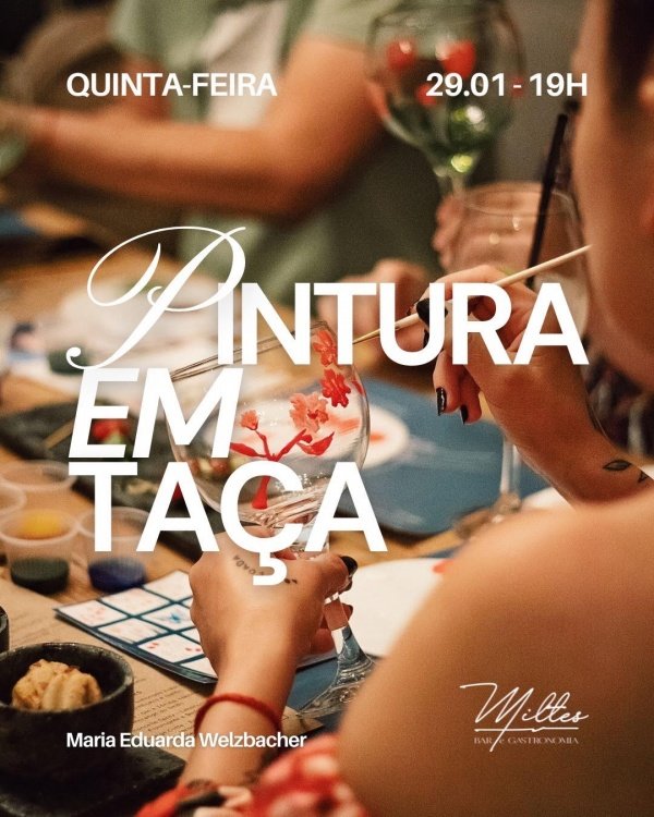 Imagem do evento Pintura em Taça - Miltes Bar & Welzbacher Art
