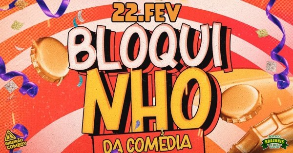 Imagem do evento BLOQUINHO DA COMÉDIA no Ribeirão Comedy