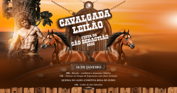 Imagem do evento QUEIMA DO ALHO - CAVALGADA SÃO SEBASTIÃO 2026