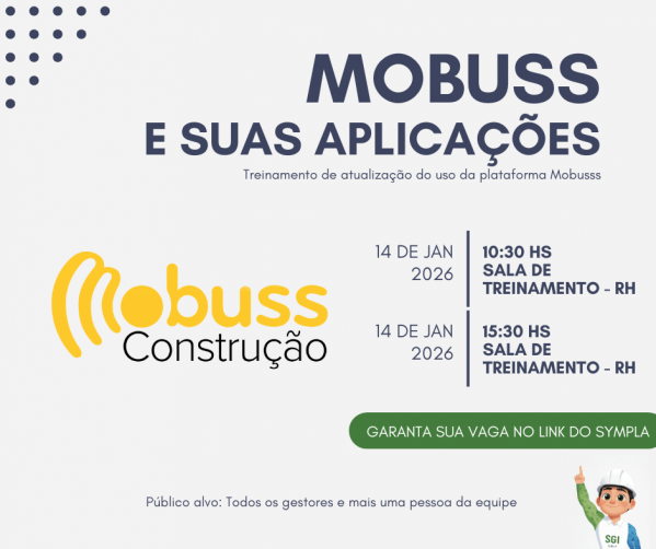 Imagem do evento Turma 02: Treinamento - Mobuss e suas aplicações