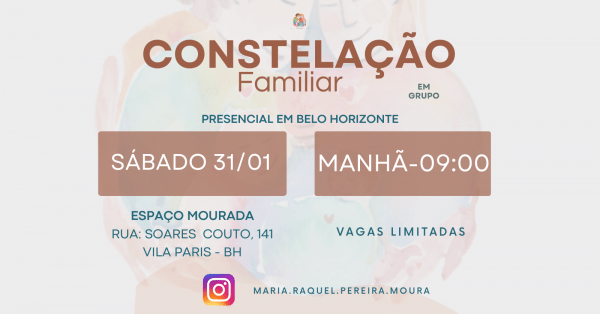 Imagem do evento Constelação Familiar - PRESENCIAL -Participação 31/01- sábado das 09:00 às 13:00
