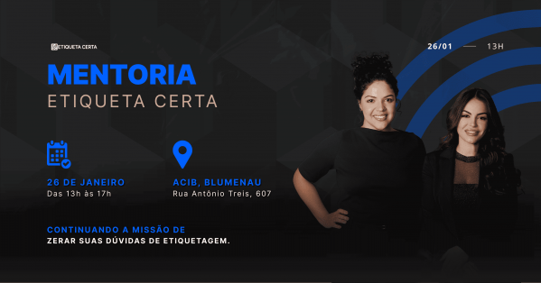Imagem do evento Mentoria Etiqueta Certa