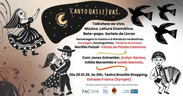 Imagem do evento Canto das Letras