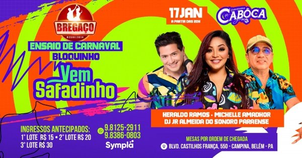 Imagem do evento ENSAIO DE CARNAVAL DO BREGAÇO