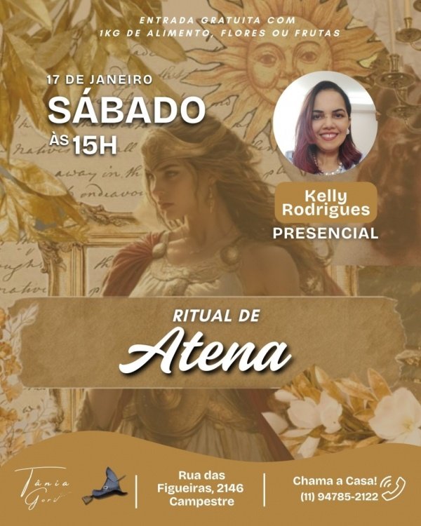 Imagem do evento  Ritual de Atena  Sabedoria, Coragem e Clareza