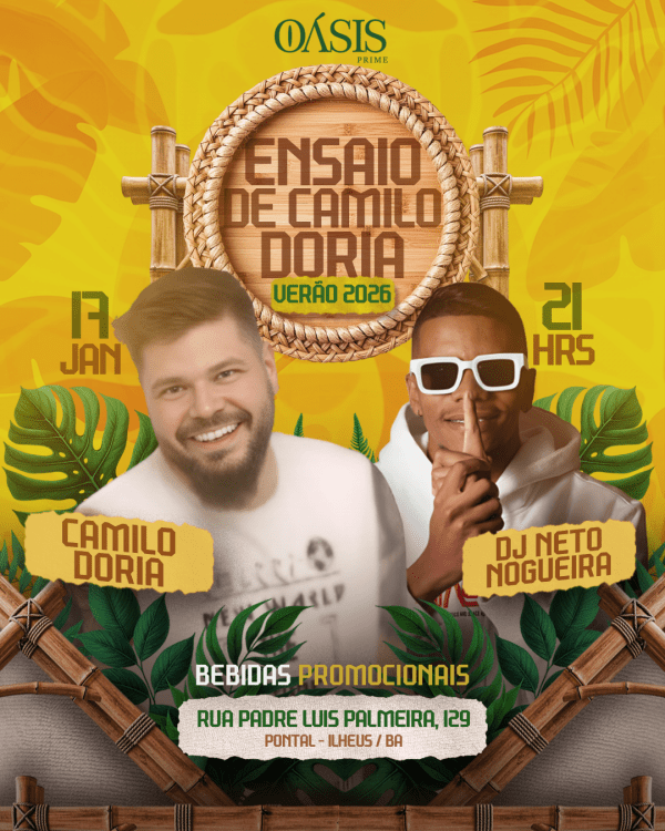 Imagem do evento ENSAIO DE CAMILO DORIA VERAO 2026