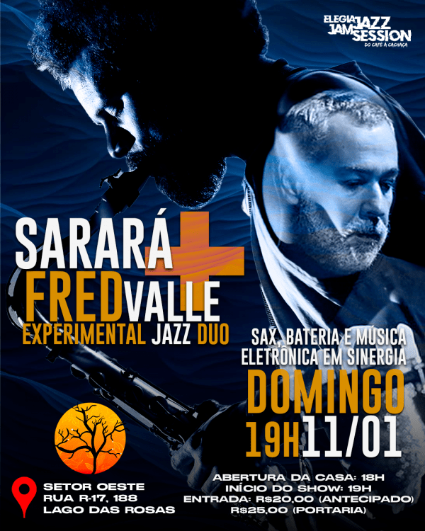 Imagem do evento Sarará e Fred Valle - Elegia Café - 11/01 (Domingo)