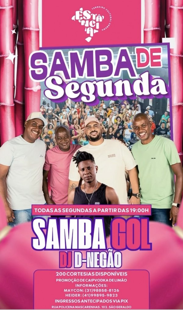 Imagem do evento Samba de Segunda