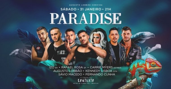 Imagem do evento PARADISE - Sábado, 31 de Janeiro - Boate Contexto.