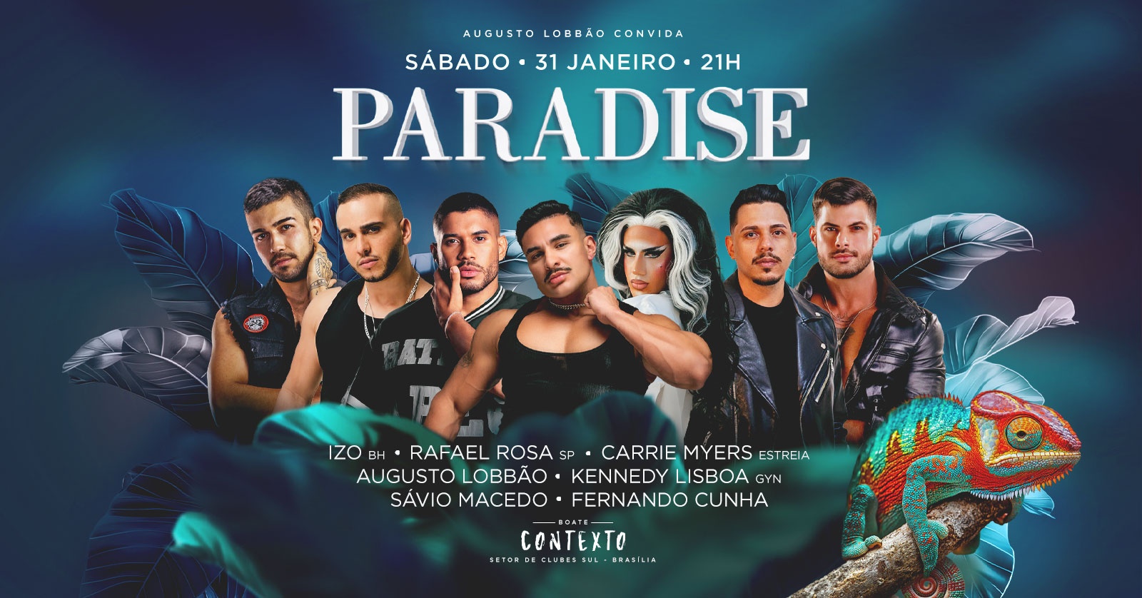 PARADISE - Sábado, 31 de Janeiro - Boate Contexto. - Brasília, DF