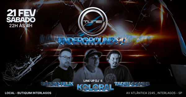 Imagem do evento TUNE! UNDERGROUND90S