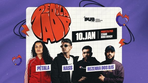 Imagem do evento Rebola Raba convida: Pétala/ Hass/ Rezenha dos Djs