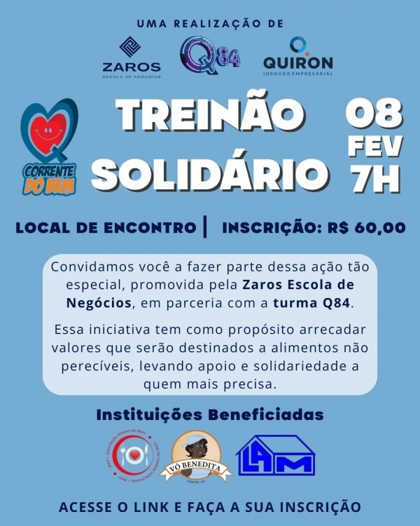 Imagem do evento Treinão do bem