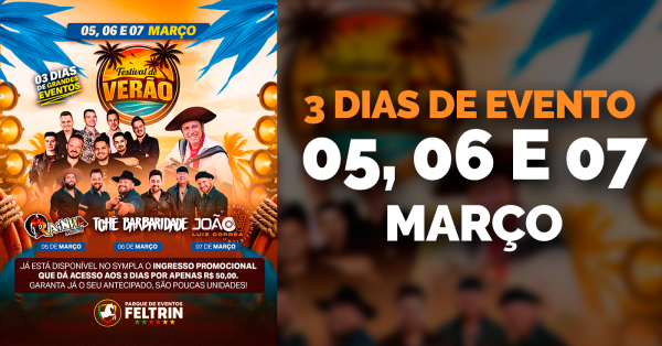 Imagem do evento 05, 06 E 07 DE MARÇO