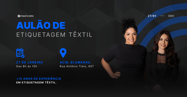 Imagem do evento Aulão Etiquetagem Têxtil