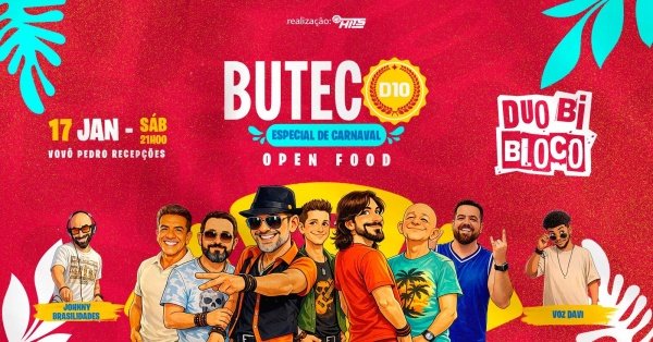 Imagem do evento BUTECO D10 - ESPECIAL DE CARNAVAL