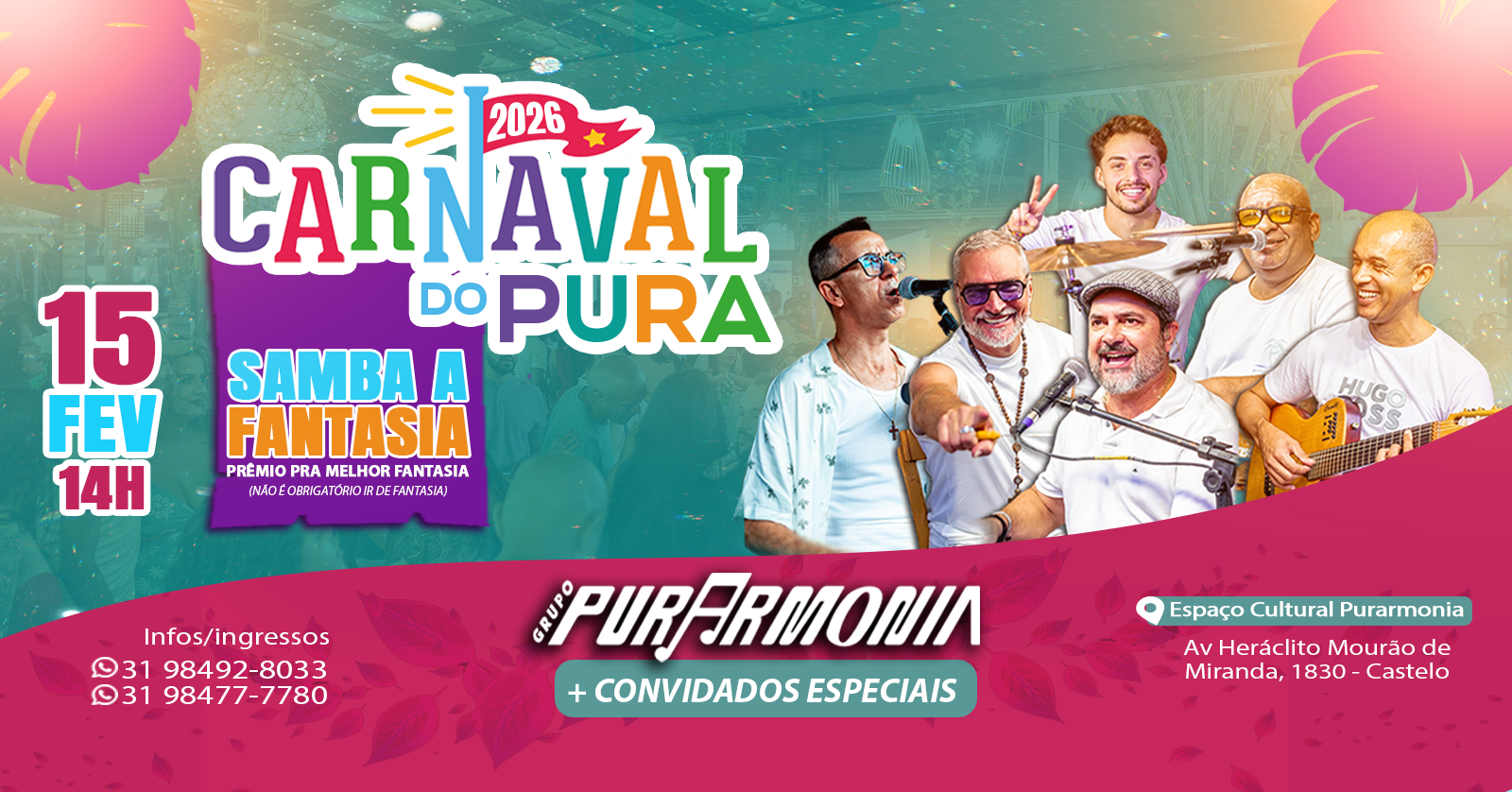 CARNAVAL DO PURA 2026 - 2ª EDIÇÃO - Belo Horizonte, MG