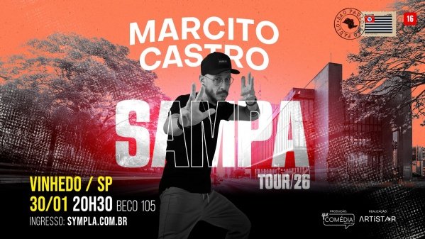Imagem do evento MARCITO CASTRO em VINHEDO - Stand up Comedy