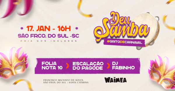 Imagem do evento Deu samba "Grito de Carnaval"