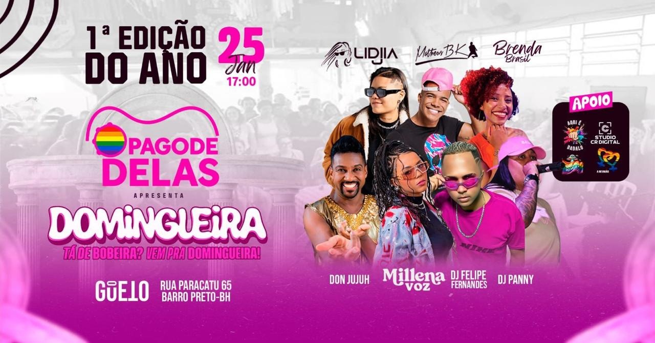 Domingueira - 1° Edição Pagode Delas 2026 - Belo Horizonte, MG