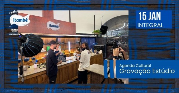 Imagem do evento Agenda Cultural - Gravação estúdio