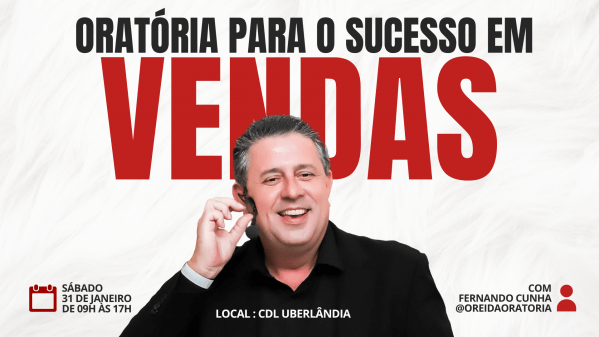 Imagem do evento Oratória para o Sucesso em Vendas - Imersão em Uberlândia