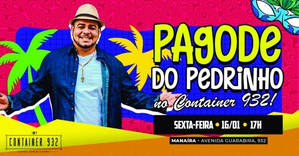 Imagem do evento 16/01 | Pagode do Pedrinho