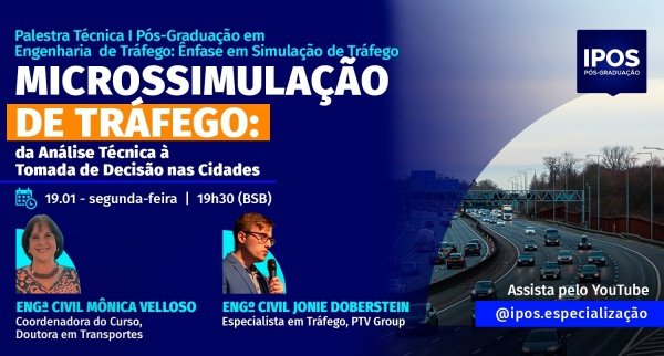 Imagem do evento Palestra | Microssimulação de Tráfego: da Análise Técnica à Tomada de Decisão nas Cidades