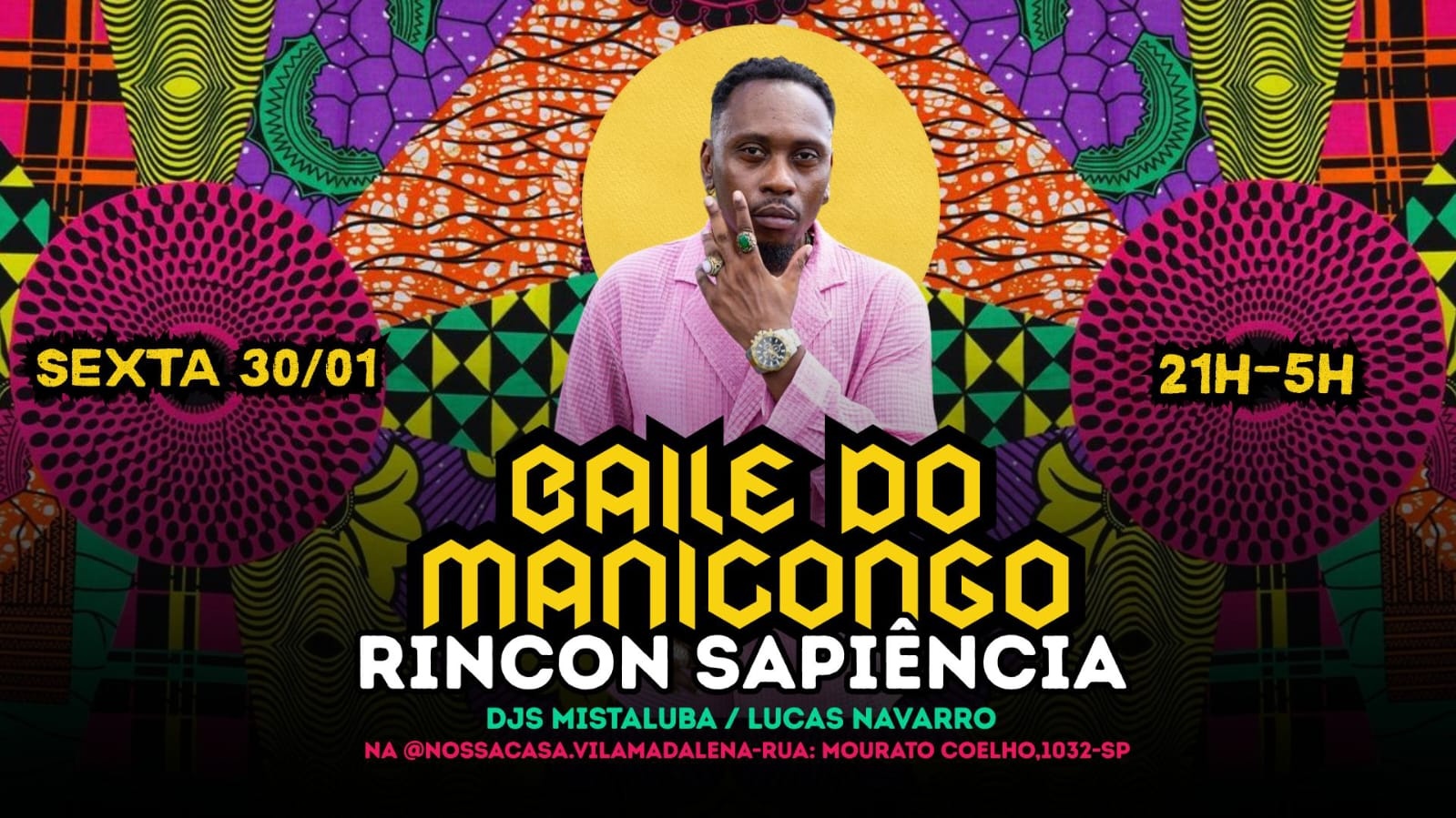 Baile do Manicongo com Rincón Sapiência na  Nossa Casa - São Paulo, SP
