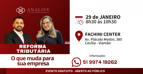 Imagem do evento Reforma Tributária: o que muda para sua empresa?