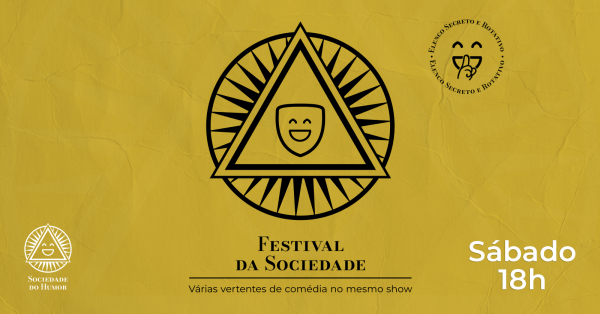 Imagem do evento [24/01 - 18h] Festival da Sociedade | Várias vertentes de comédia no mesmo show