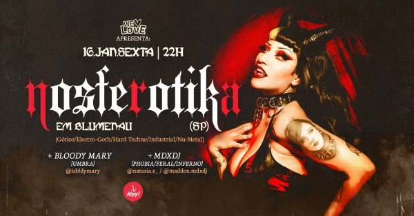 Imagem do evento [RESERVAS DE MESA] NOSFEROTIKA em Blumenau