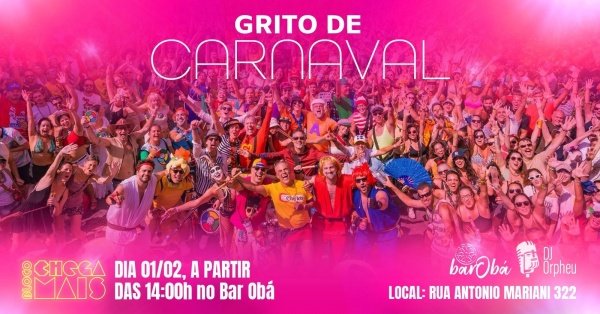 Imagem do evento Grito de Carnaval do Bloco Chega Mais